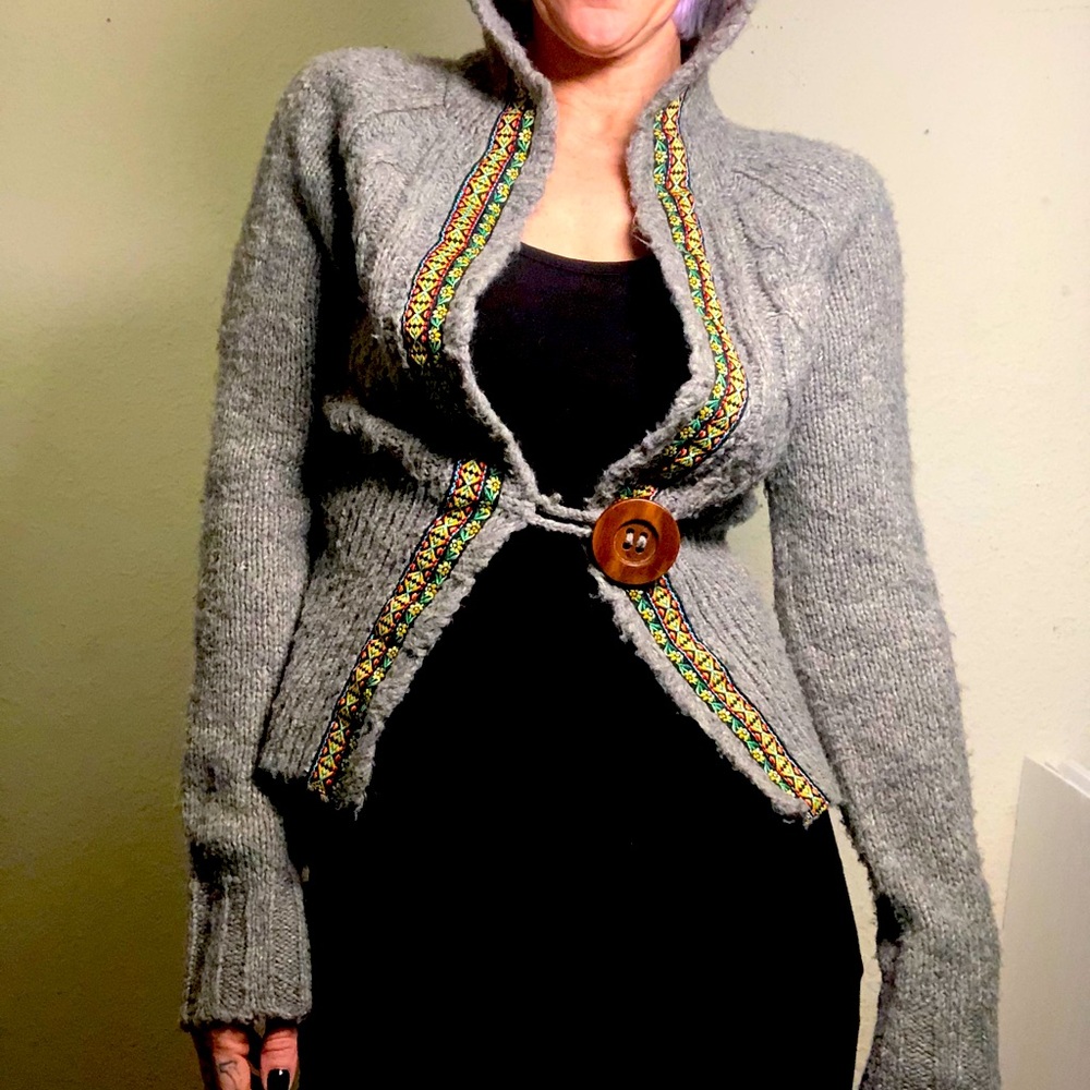 Free People Hooded Cardigan